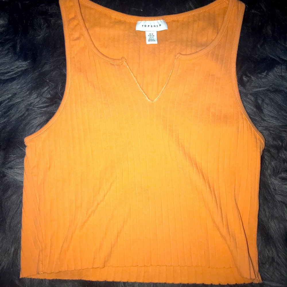 Super soft orange crop top!!